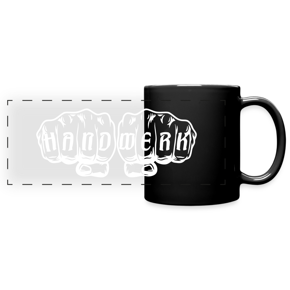 Panoramatasse schwarz "Handwerk" Schwarz One size Panoramatasse farbig
