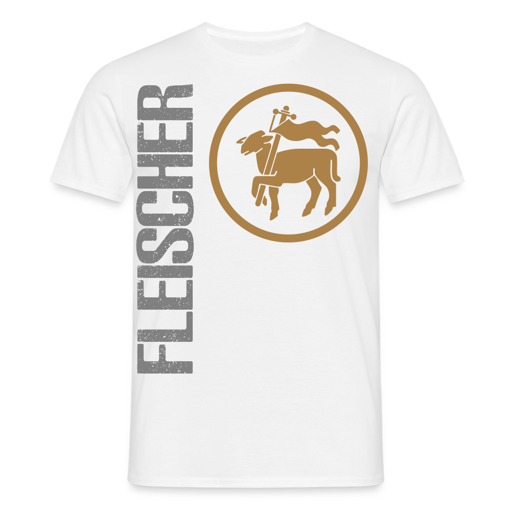Unisex T-Shirt "Fleischer" Weiß Männer T-Shirt
