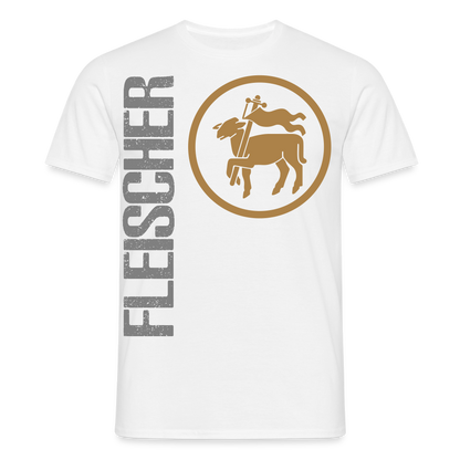 Unisex T-Shirt "Fleischer" Weiß Männer T-Shirt