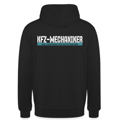Unisex Hoodie HW-300 | MACHER "KFZ-Mechaniker" Schwarz Unisex Hoodie {{ color }}