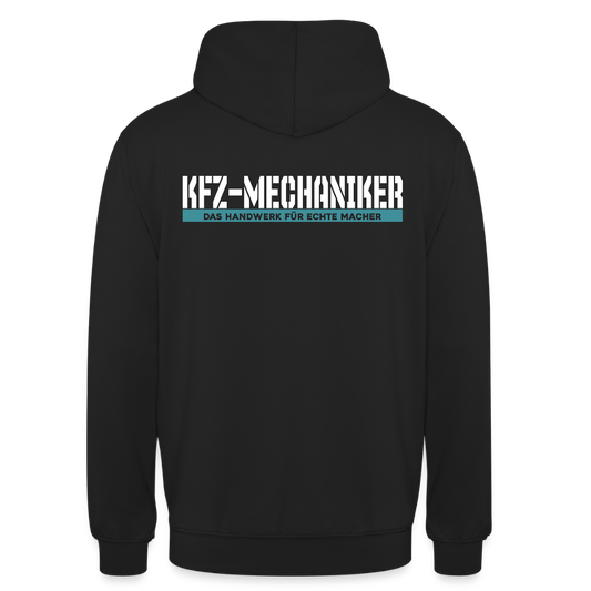 Unisex Hoodie HW-300 | MACHER "KFZ-Mechaniker" Schwarz Unisex Hoodie {{ color }}