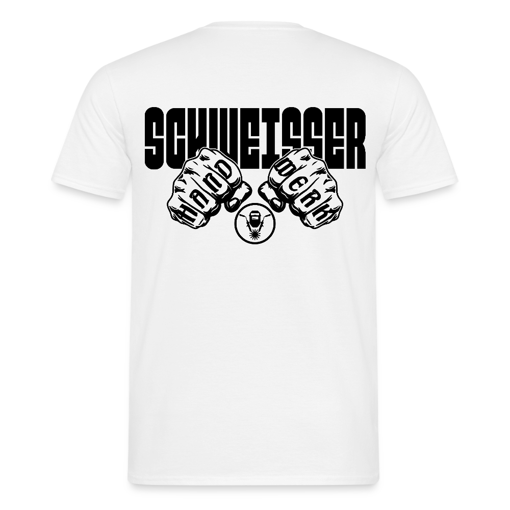 Unisex T-Shirt "Schweisser" Weiß Männer T-Shirt