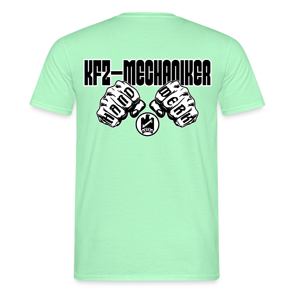 Unisex T-Shirt "Mechaniker" Mintgrün Männer T-Shirt
