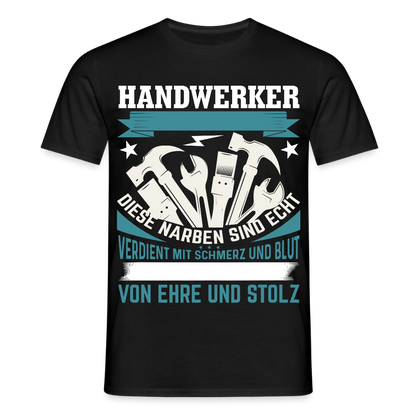 Unisex T-Shirt "Handwerker" Schwarz Männer T-Shirt