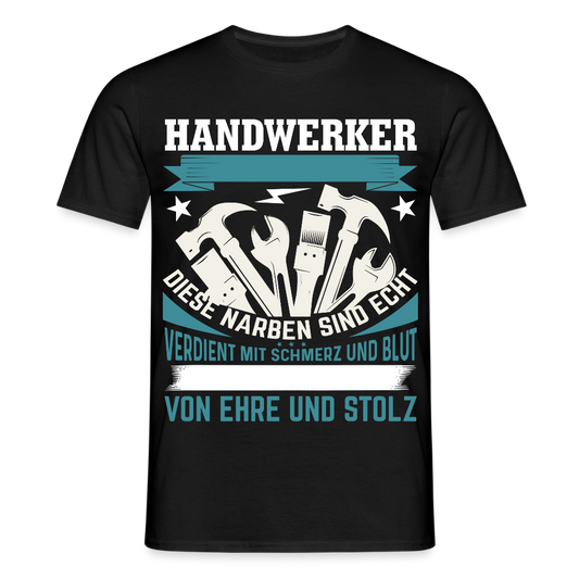 Unisex T-Shirt "Handwerker" Schwarz Männer T-Shirt