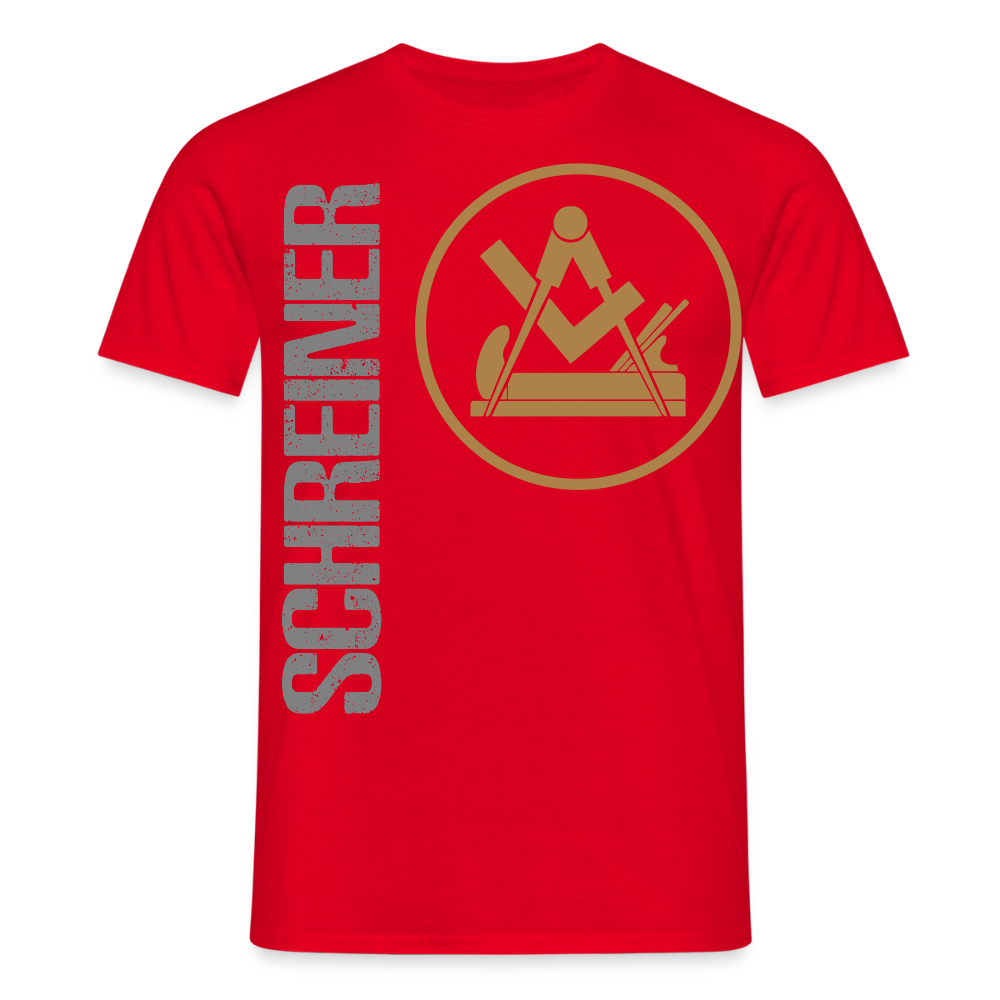 Unisex T-Shirt "Schreiner" Rot Männer T-Shirt