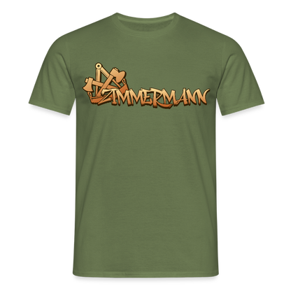 Unisex T-Shirt "Zimmermann" Militärgrün Männer T-Shirt