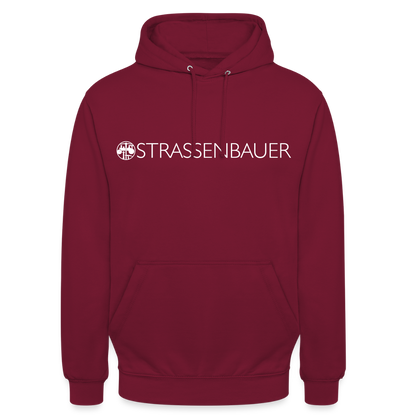 Unisex Hoodie "Strassenbauer" Bordeaux Unisex Hoodie