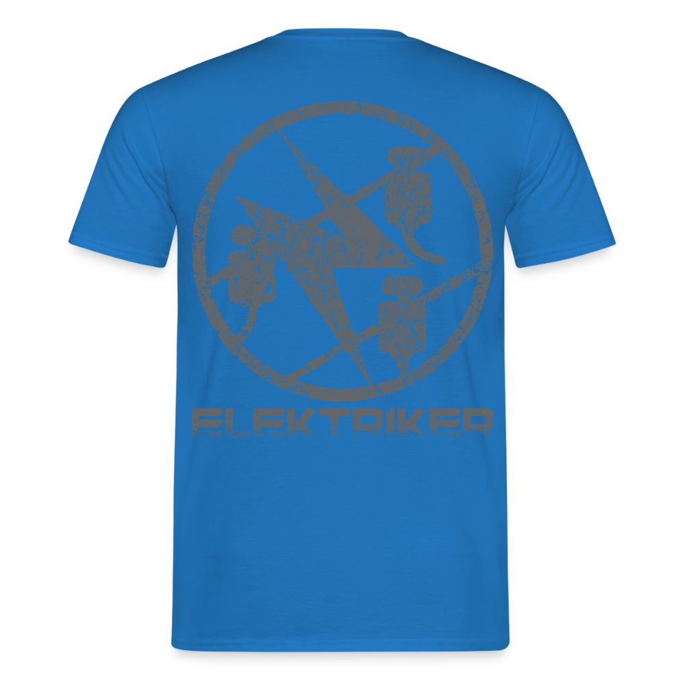 Unisex T-Shirt "Elektriker" Royalblau Männer T-Shirt