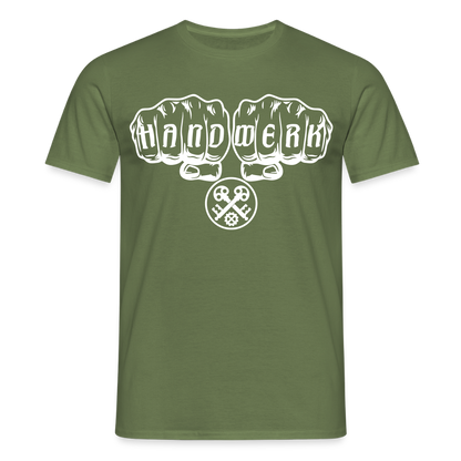 Unisex T-Shirt "Schlosser" Militärgrün Männer T-Shirt