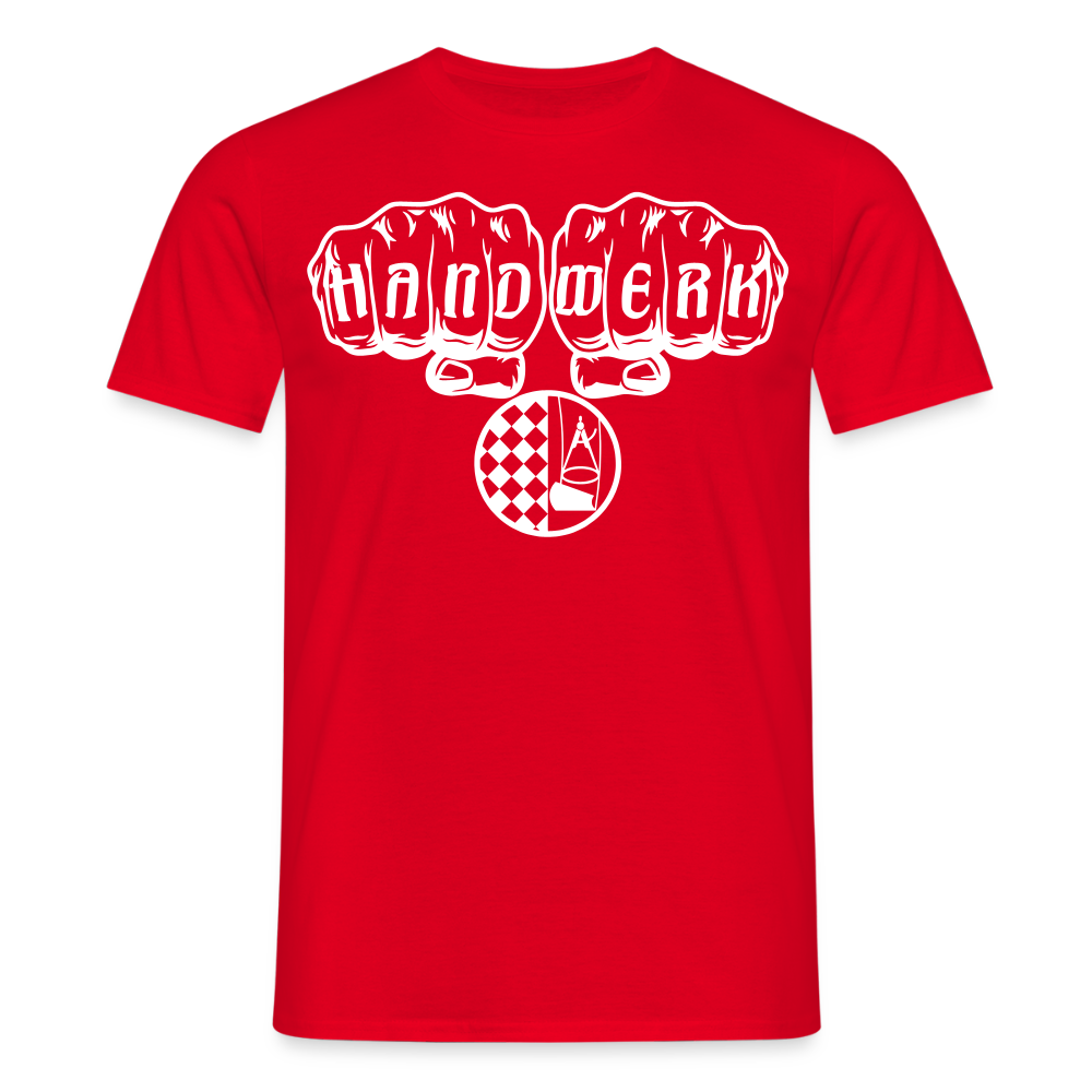 Unisex T-Shirt "Bodenleger" Rot Männer T-Shirt