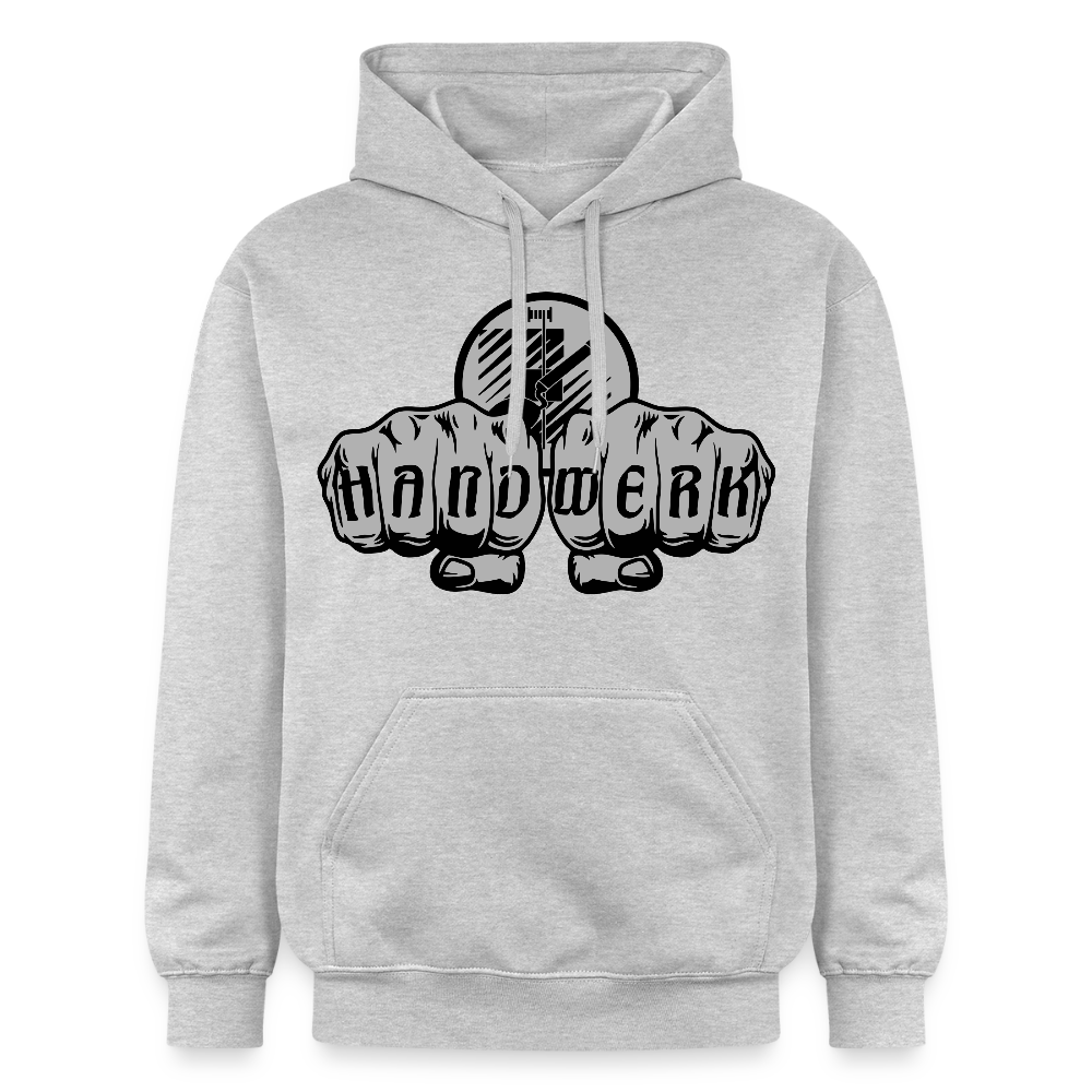 Gildan Unisex Softstyle® "Fliesenleger" Hellgrau meliert Gildan Unisex Softstyle® Midweight Hoodie