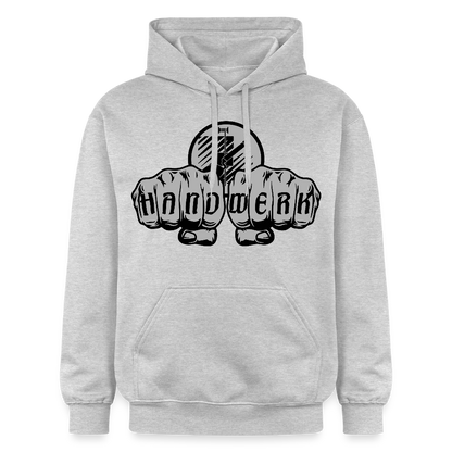 Gildan Unisex Softstyle® "Fliesenleger" Hellgrau meliert Gildan Unisex Softstyle® Midweight Hoodie