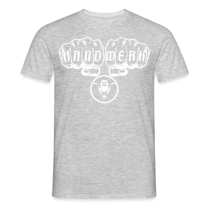 Unisex T-Shirt "Schweisser" Grau meliert Männer T-Shirt