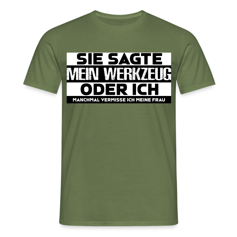 Unisex T-Shirt "Werkzeug" Militärgrün Männer T-Shirt