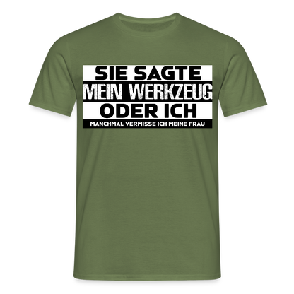 Unisex T-Shirt "Werkzeug" Militärgrün Männer T-Shirt