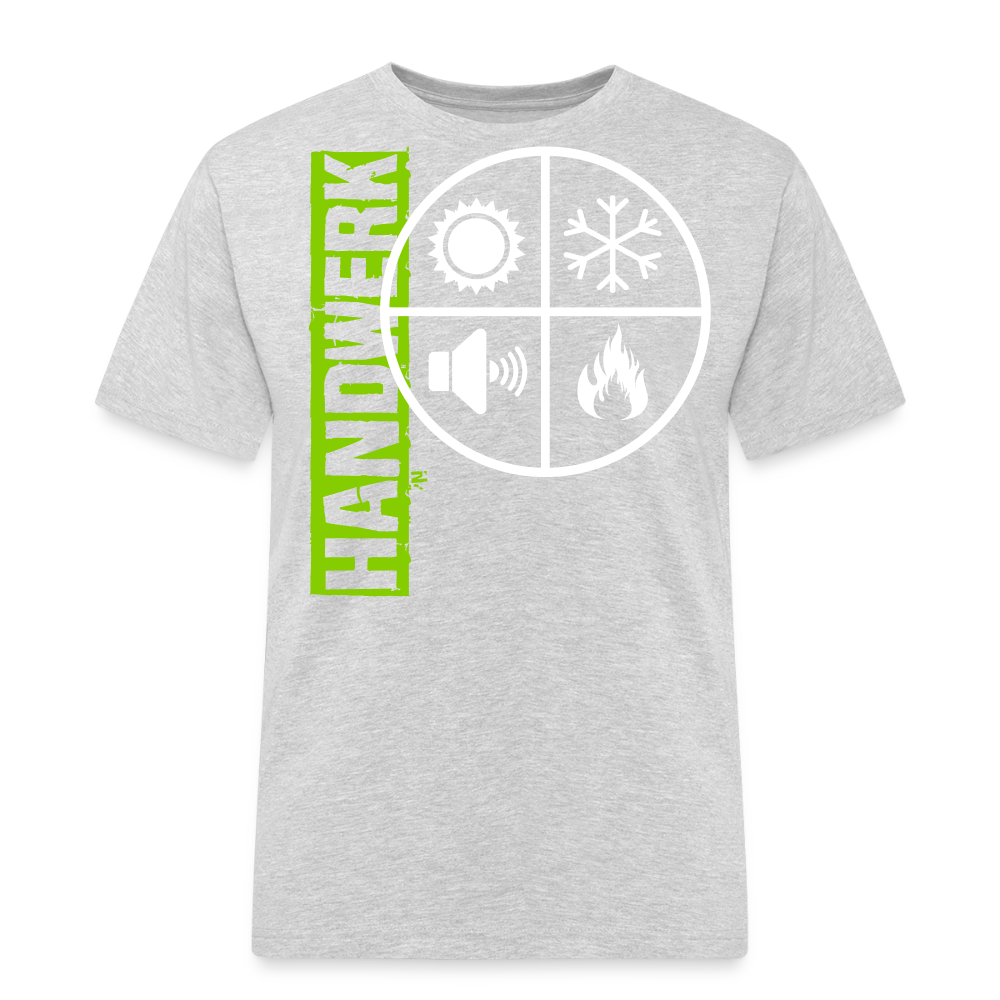 Unisex Workwear T-Shirt "Isolierer" Grau meliert Männer Workwear T-Shirt