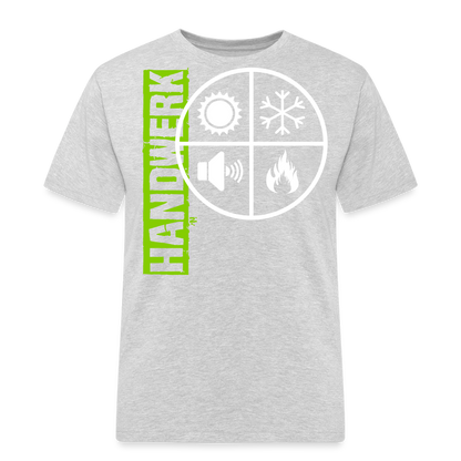 Unisex Workwear T-Shirt "Isolierer" Grau meliert Männer Workwear T-Shirt