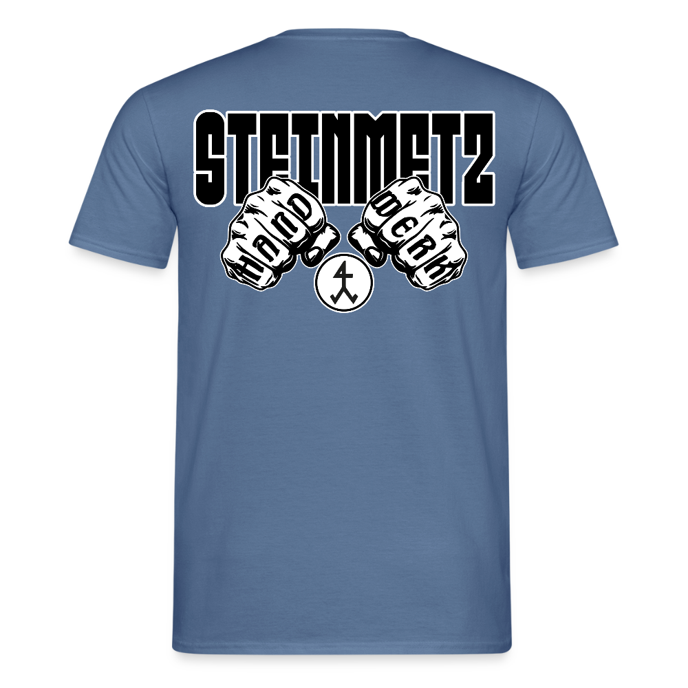 Unisex T-Shirt "Steinmetz" Taubenblau Männer T-Shirt