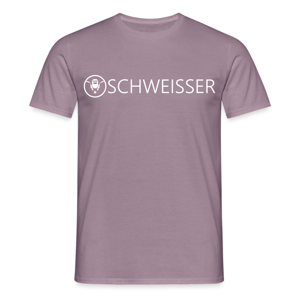 Unisex T-Shirt "Schweisser" Lilagrau Männer T-Shirt