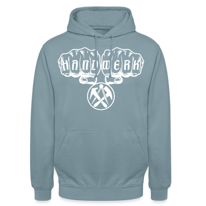 Unisex Hoodie "Dachdecker" Nebelblau Unisex Hoodie
