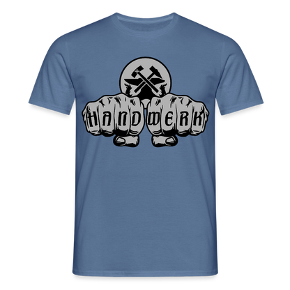 Unisex T-Shirt "Metallbauer" Taubenblau Männer T-Shirt