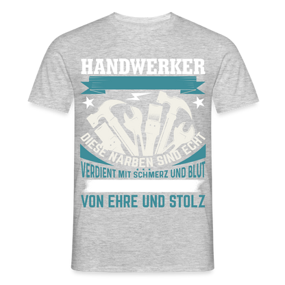 Unisex T-Shirt "Handwerker" Grau meliert Männer T-Shirt