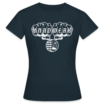 Frauen T-Shirt "Bodenleger" Navy Frauen T-Shirt