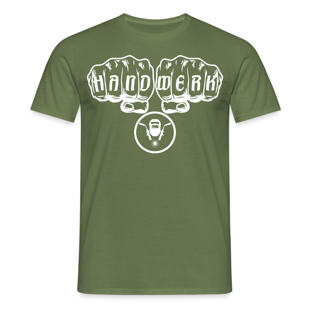 Unisex T-Shirt "Schweisser" Militärgrün Männer T-Shirt