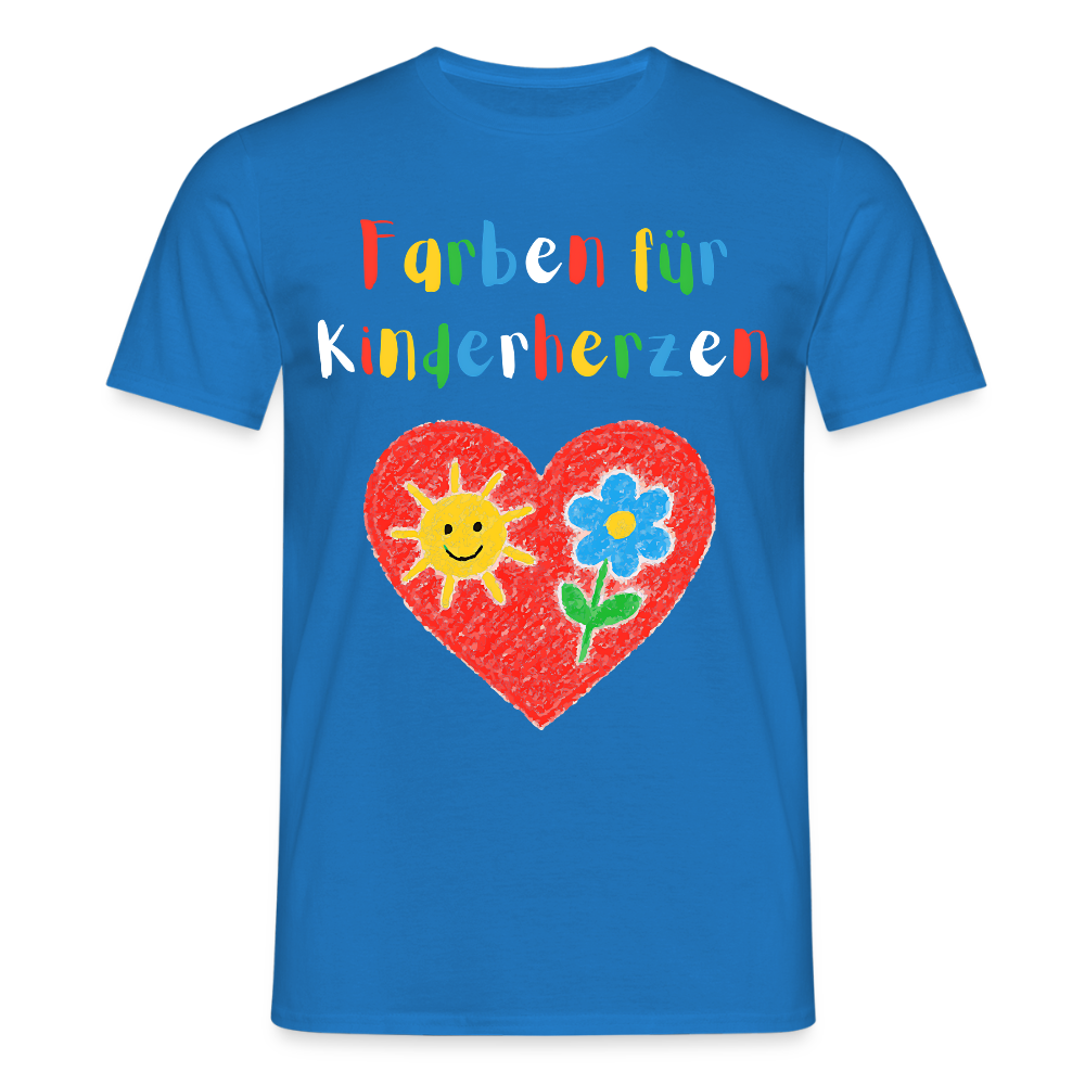 Unisex T-Shirt "Farben für Kinderherzen" Royalblau Männer T-Shirt