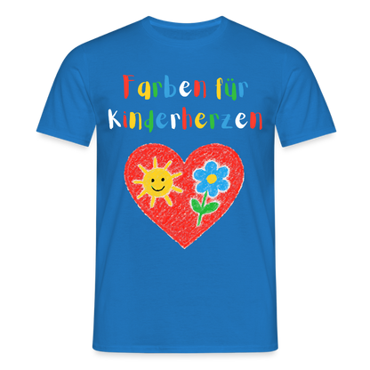 Unisex T-Shirt "Farben für Kinderherzen" Royalblau Männer T-Shirt