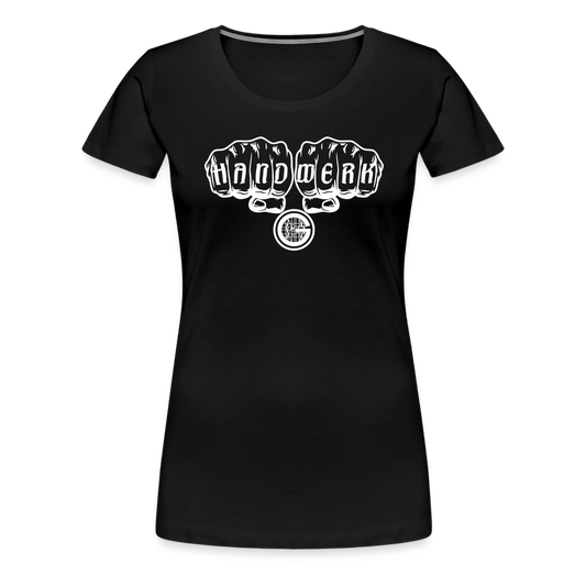 Frauen Premium T-Shirt "Gerüstbauer" - Schwarz