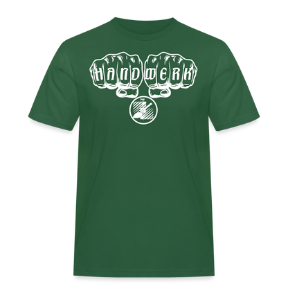 Männer Workwear T-Shirt "Fliesenleger" Flaschengrün Männer Workwear T-Shirt