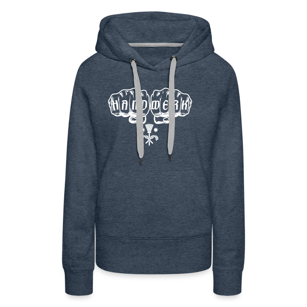 Frauen Premium Hoodie "Schornsteinfeger" Jeansblau Frauen Premium Hoodie