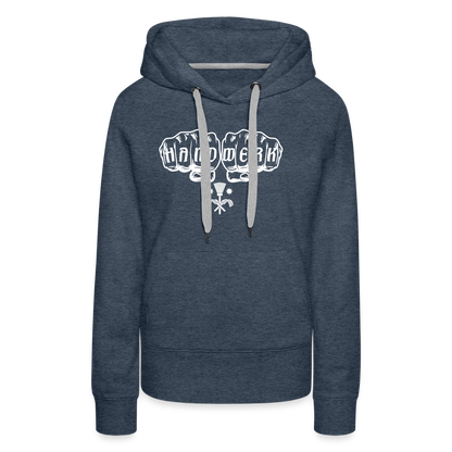 Frauen Premium Hoodie "Schornsteinfeger" Jeansblau Frauen Premium Hoodie