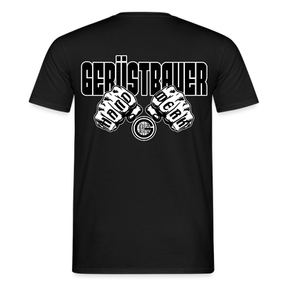 Unisex T-Shirt "Gerüstbauer" Schwarz Männer T-Shirt
