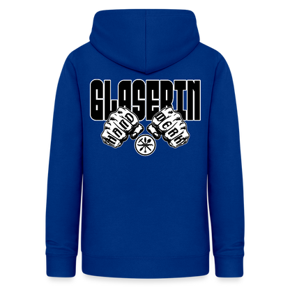 Frauen Hoodie "Glaserin" (beidseitig beruckt) Royalblau Frauen Hoodie
