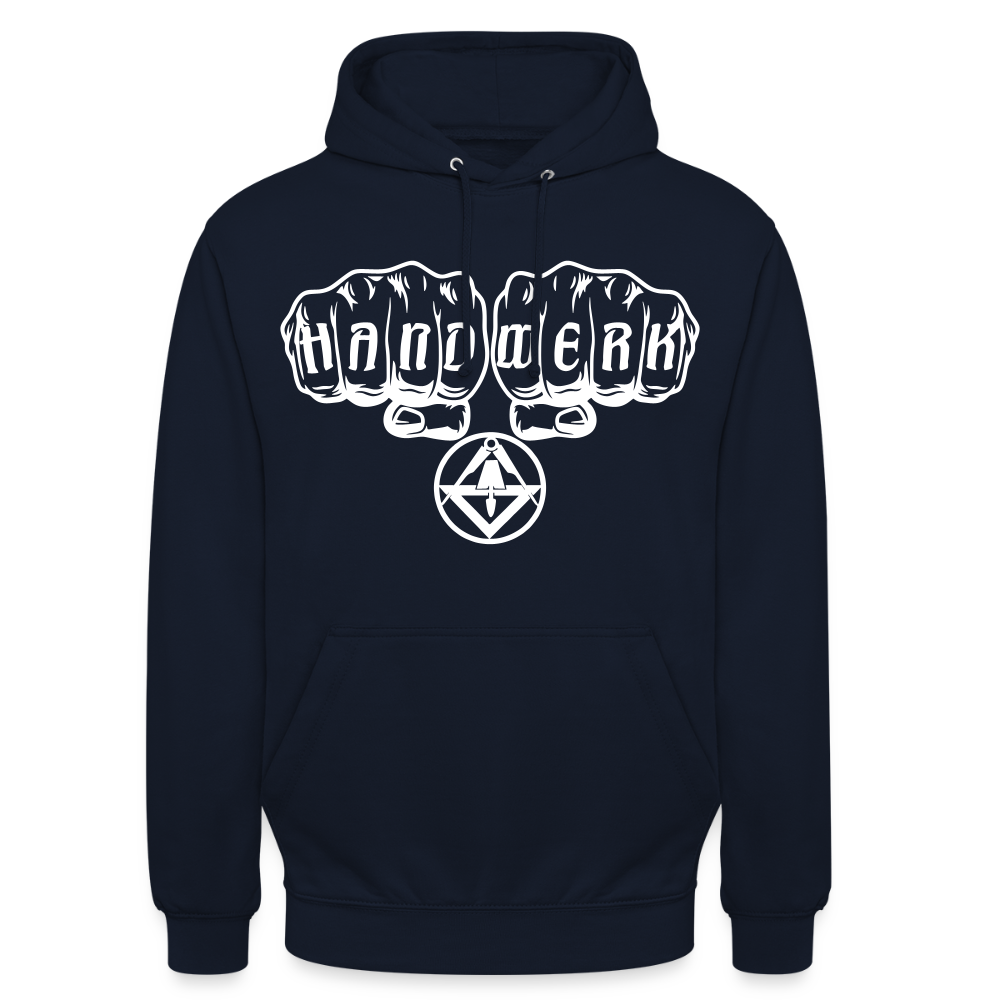 Unisex Hoodie "Stuckateur" Navy Unisex Hoodie