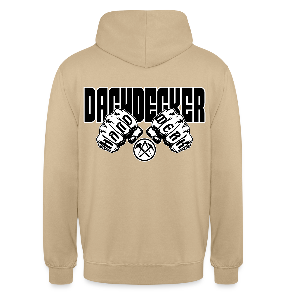 Unisex Hoodie "Dachdecker" Beige Unisex Hoodie