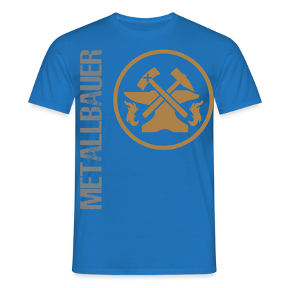 Unisex T-Shirt "Metallbauer" Royalblau Männer T-Shirt