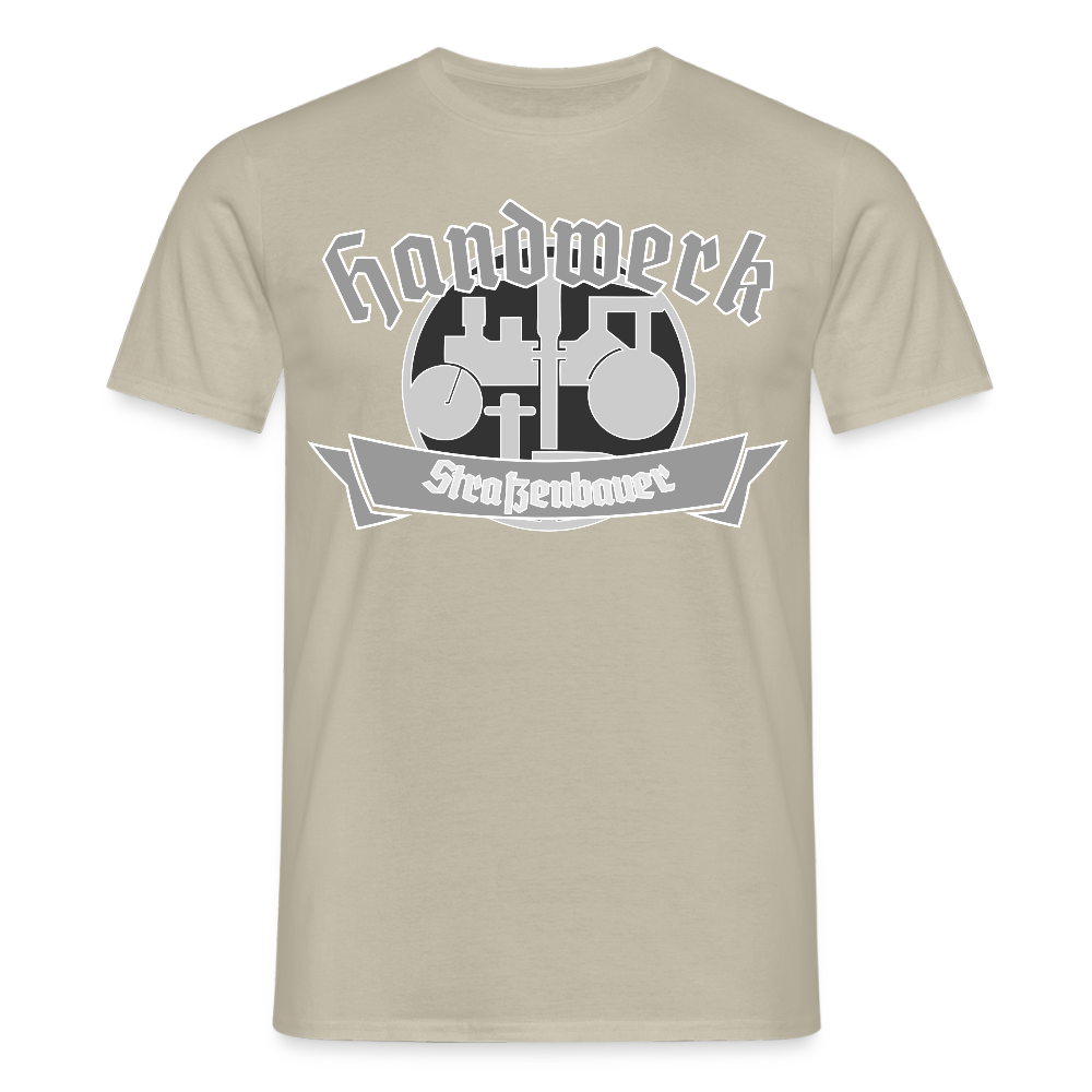 Unisex T-Shirt "Strassenbauer" Sandbeige Männer T-Shirt