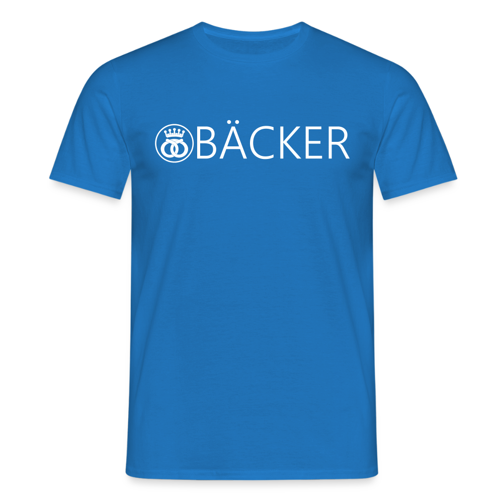 Unisex T-Shirt "Bäcker" Royalblau Männer T-Shirt
