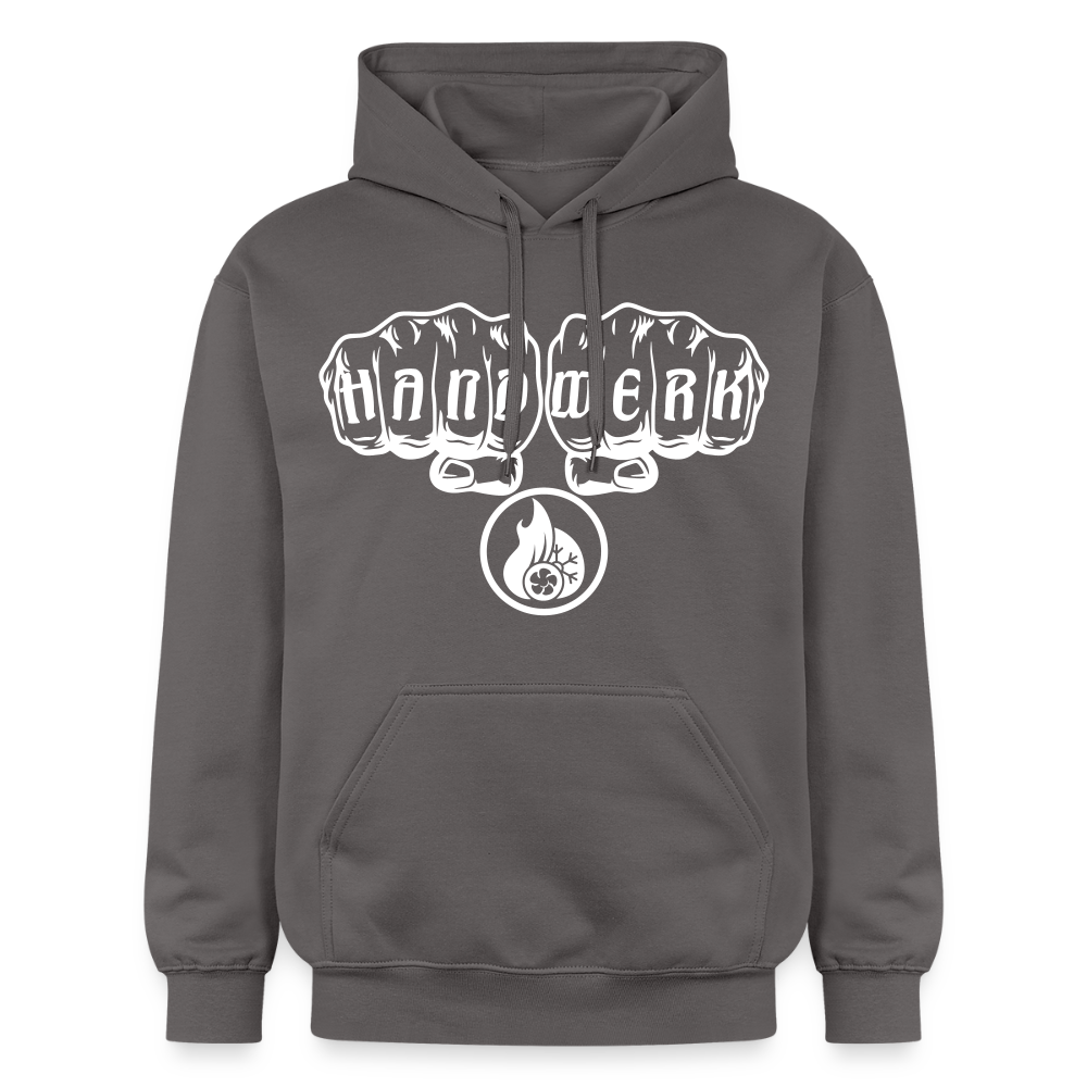 Gildan Unisex Softstyle® "Klimatechniker" Dunkelgrau Gildan Unisex Softstyle® Midweight Hoodie