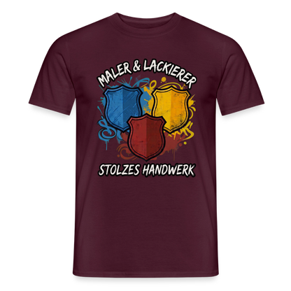 Unisex Männer T-Shirt von Spreadconnect mit Aufdruck „Maler & Lackierer – Stolzes Handwerk“