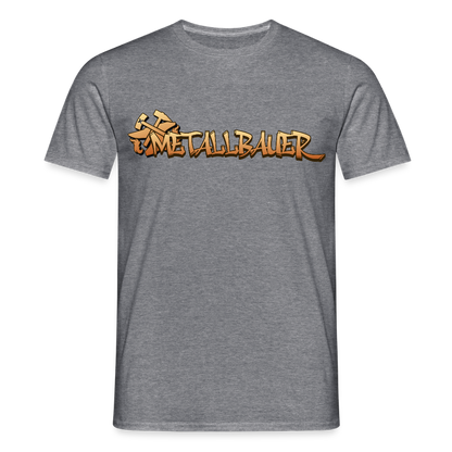 Unisex T-Shirt "Metallbauer" Graphit meliert Männer T-Shirt