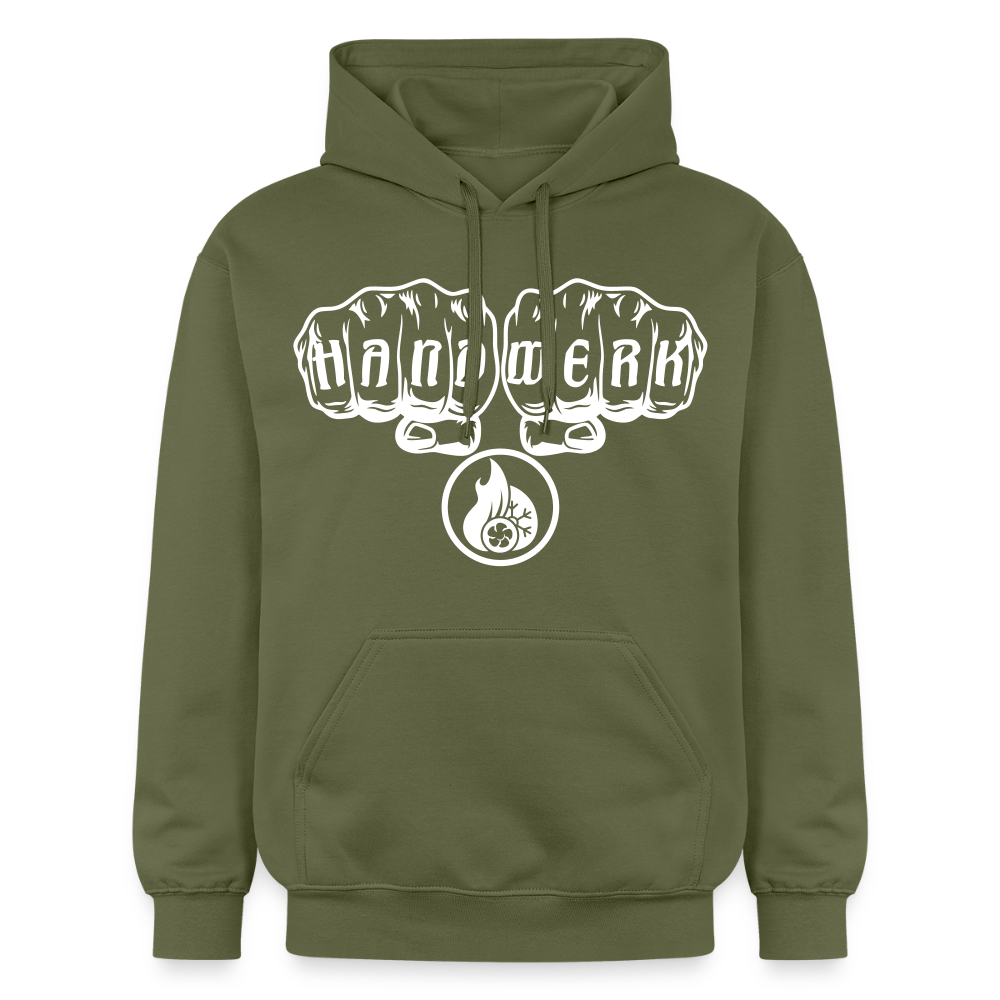 Gildan Unisex Softstyle® "Klimatechniker" Militärgrün Gildan Unisex Softstyle® Midweight Hoodie