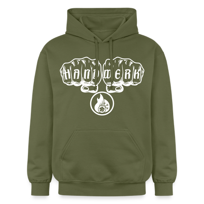 Gildan Unisex Softstyle® "Klimatechniker" Militärgrün Gildan Unisex Softstyle® Midweight Hoodie