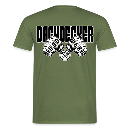 Unisex T-Shirt "Dachdecker" Militärgrün Männer T-Shirt