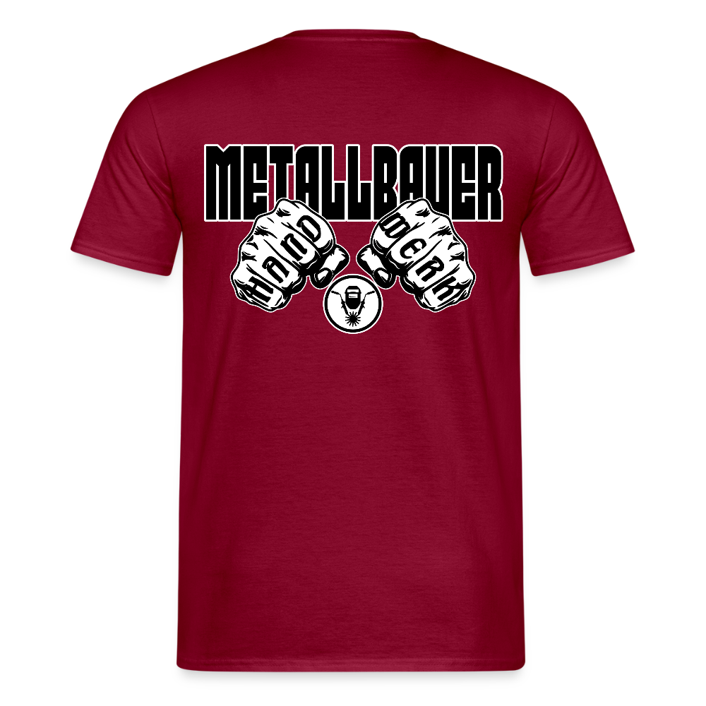 Unisex T-Shirt "Metallbauer" Ziegelrot Männer T-Shirt