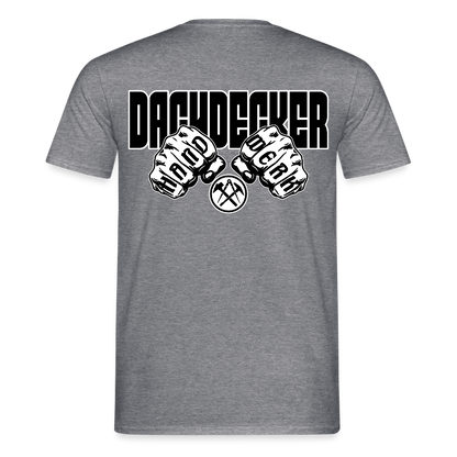 Unisex T-Shirt "Dachdecker" Graphit meliert Männer T-Shirt